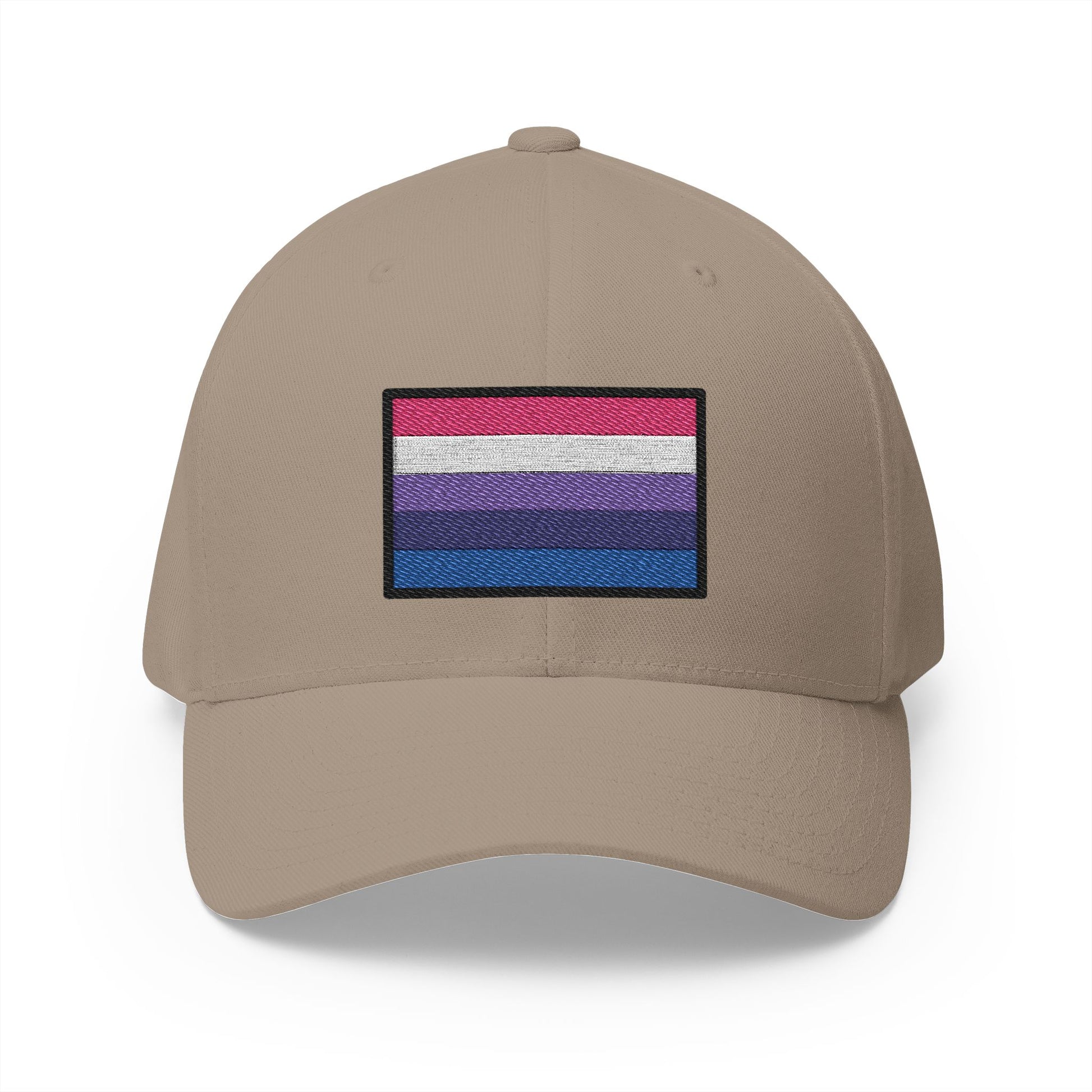 Genderfluid Emoji Khaki Cap – Premium by Capmoji