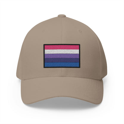 Genderfluid Emoji Khaki Cap – Premium by Capmoji