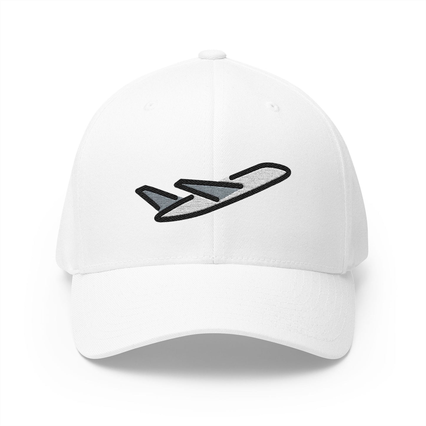 Airplane Departure Emoji White Cap – Premium by Capmoji