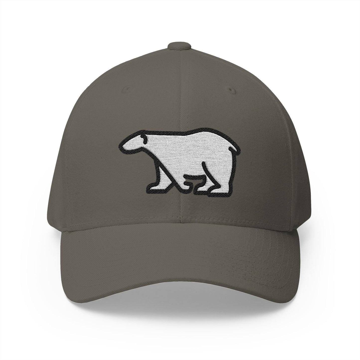 Polar Bear Emoji Olive Cap – Premium by Capmoji