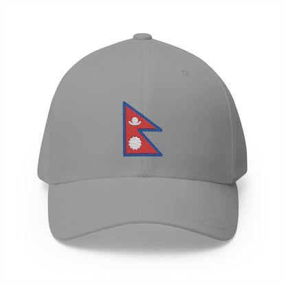 Flag: Nepal Emoji Grey Cap – Premium by Capmoji