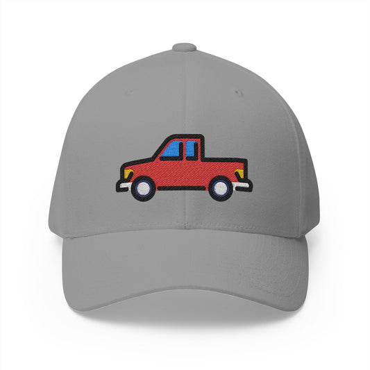 Pickup Truck Emoji Grey Cap – Premium by Capmoji