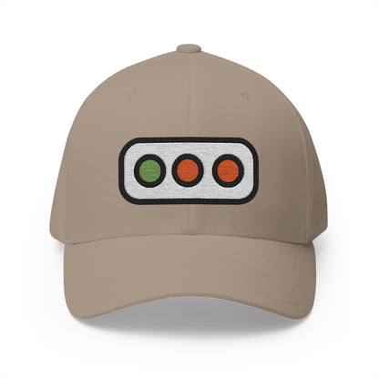 Horizontal Traffic Light Emoji Khaki Cap – Premium by Capmoji