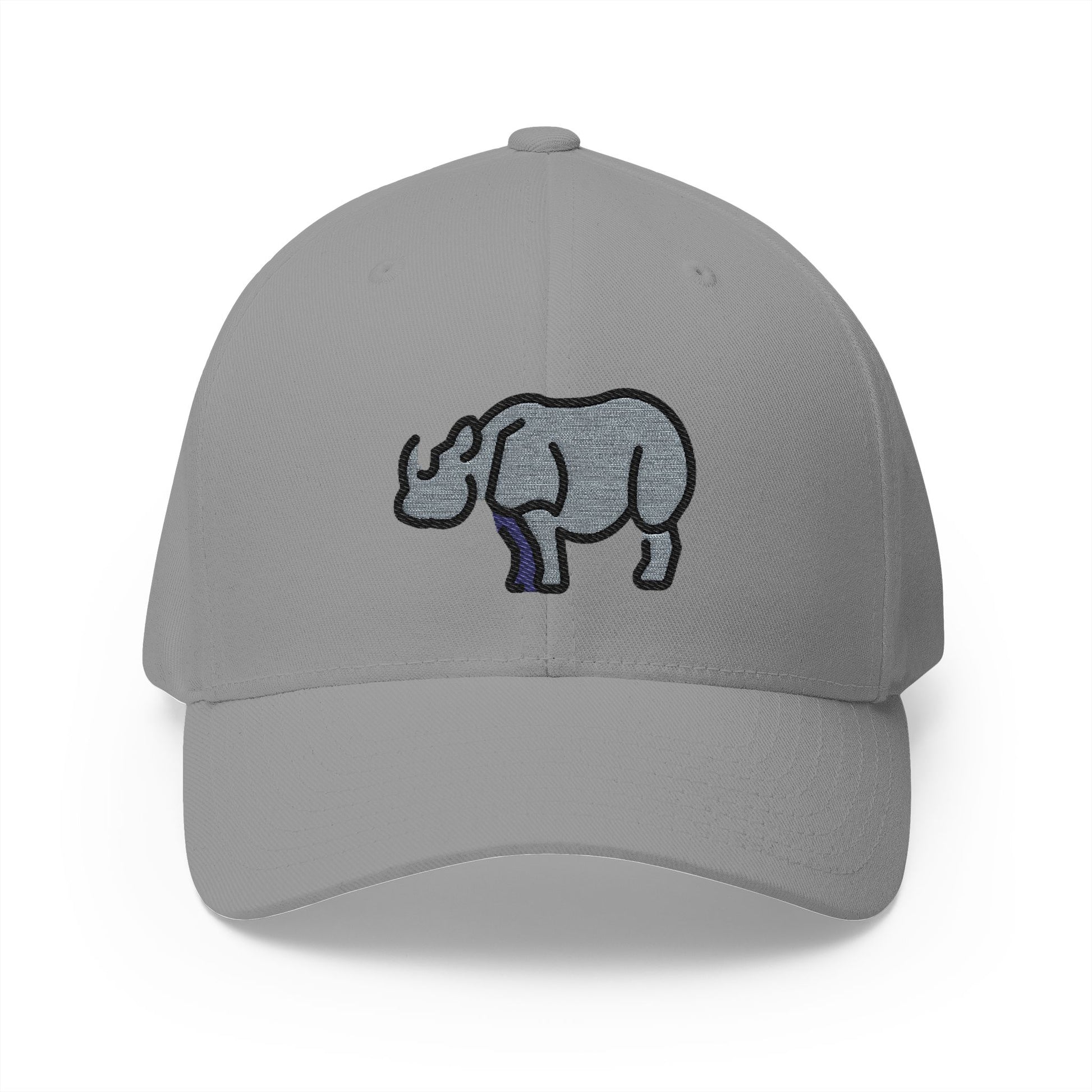 Rhinoceros Emoji Grey Cap – Premium by Capmoji