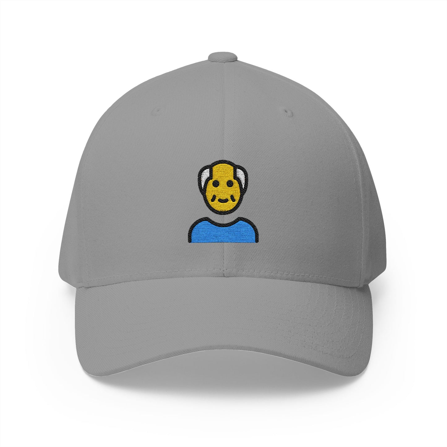 Old Man Emoji Grey Cap – Premium by Capmoji