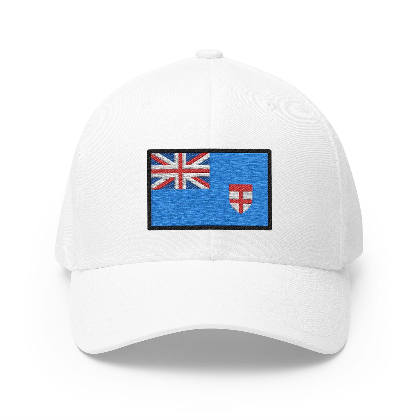 Flag: Fiji Emoji White Cap – Premium by Capmoji