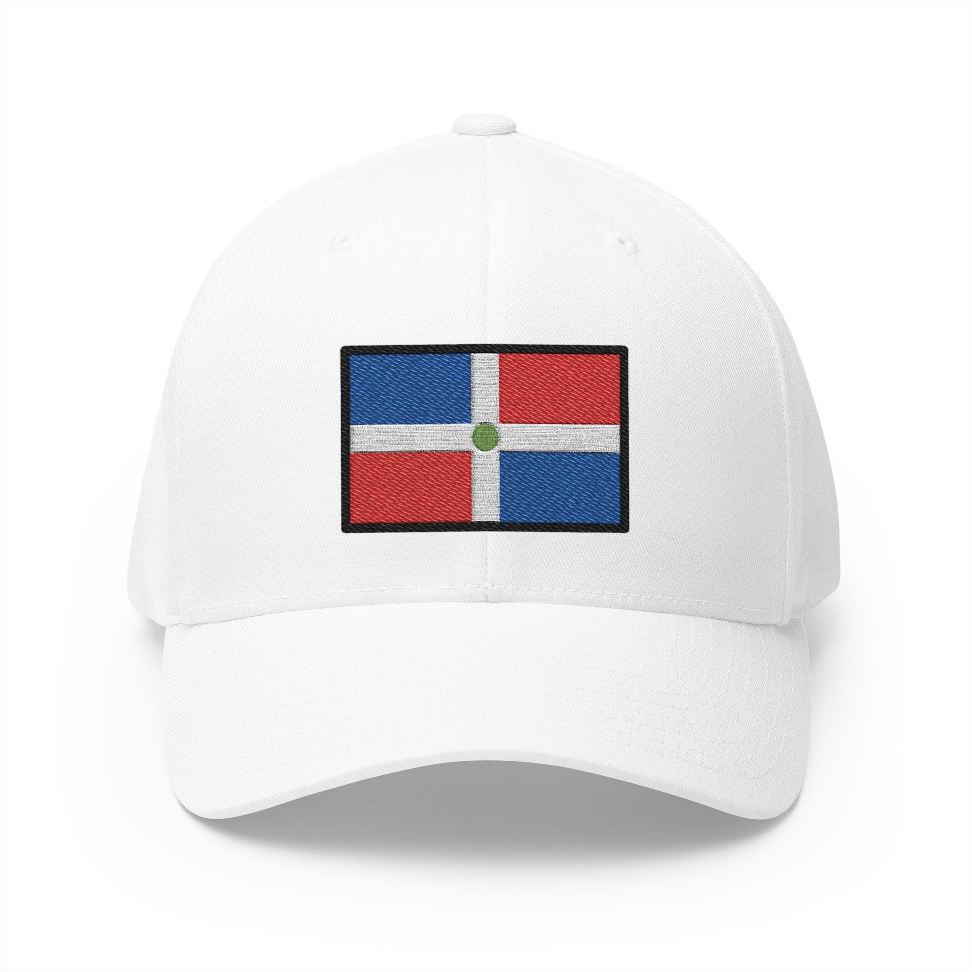 Flag: Dominican Republic Emoji White Cap – Premium by Capmoji