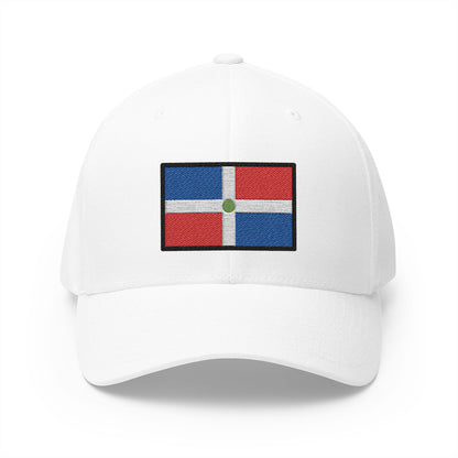 Flag: Dominican Republic Emoji White Cap – Premium by Capmoji