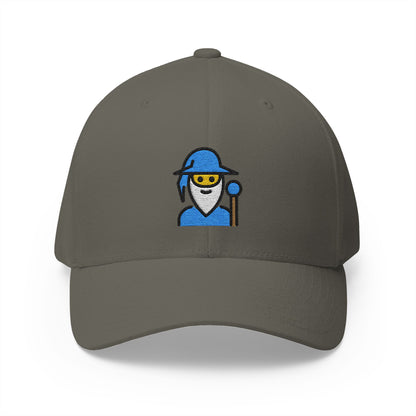 Man Mage Emoji Olive Cap – Premium by Capmoji
