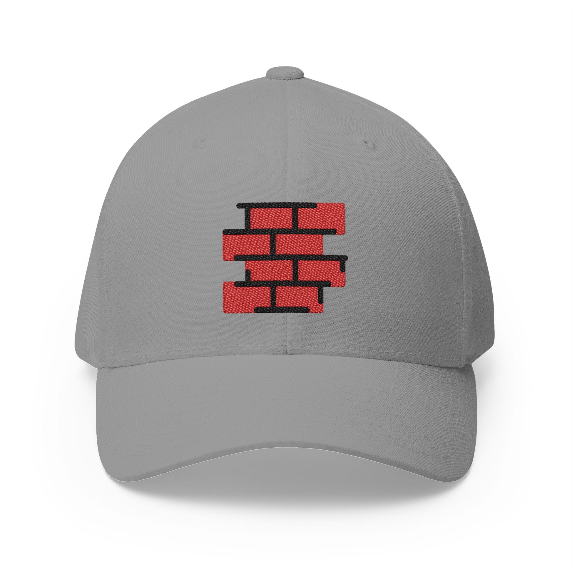 Brick Emoji Grey Cap – Premium by Capmoji
