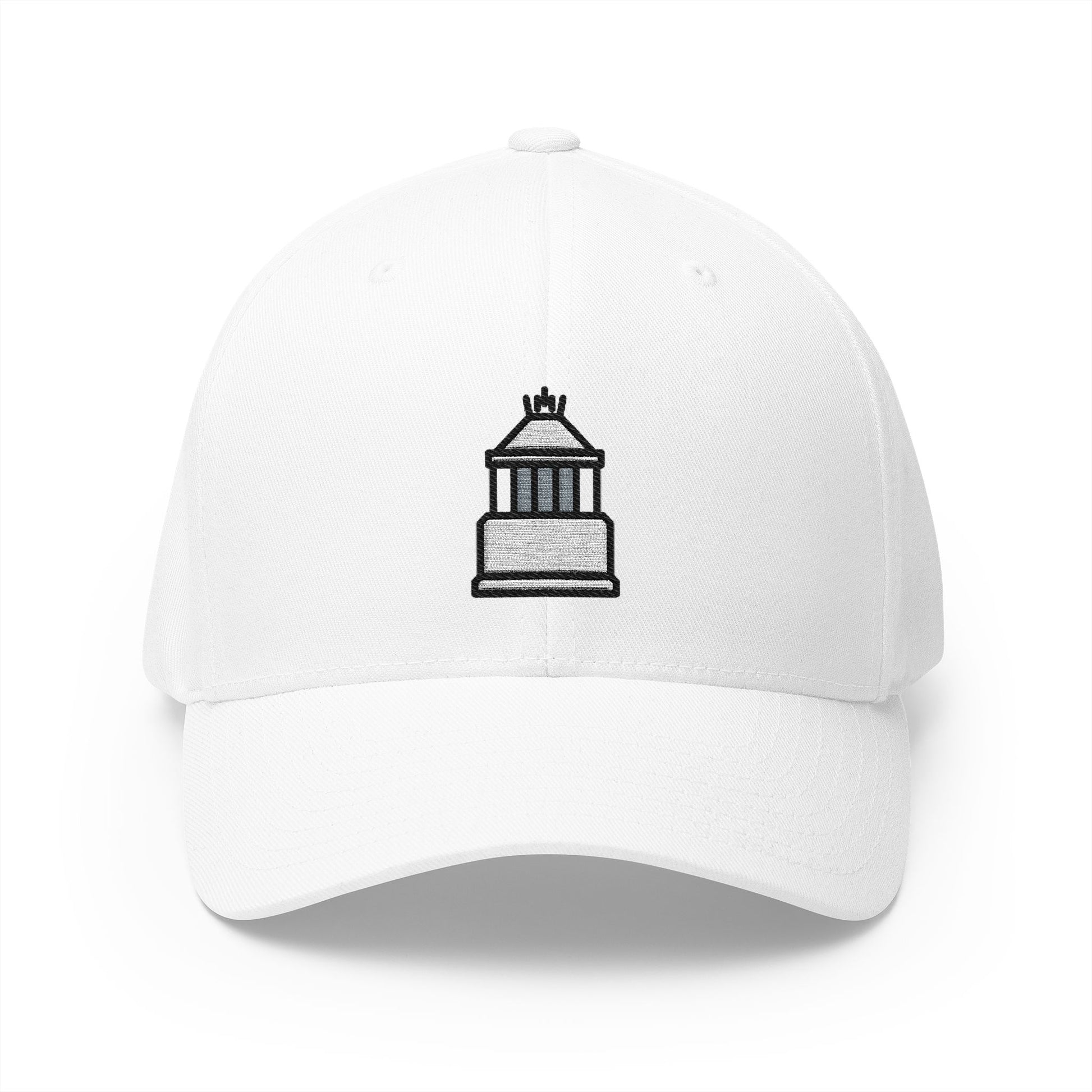 Mausoleum At Halicarnassus Emoji White Cap – Premium by Capmoji