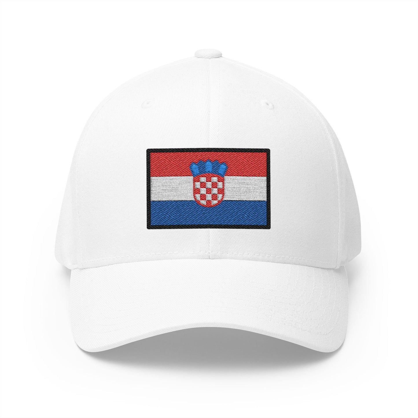 Flag: Croatia Emoji White Cap – Premium by Capmoji