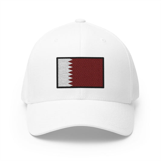 Flag: Qatar Emoji White Cap – Premium by Capmoji