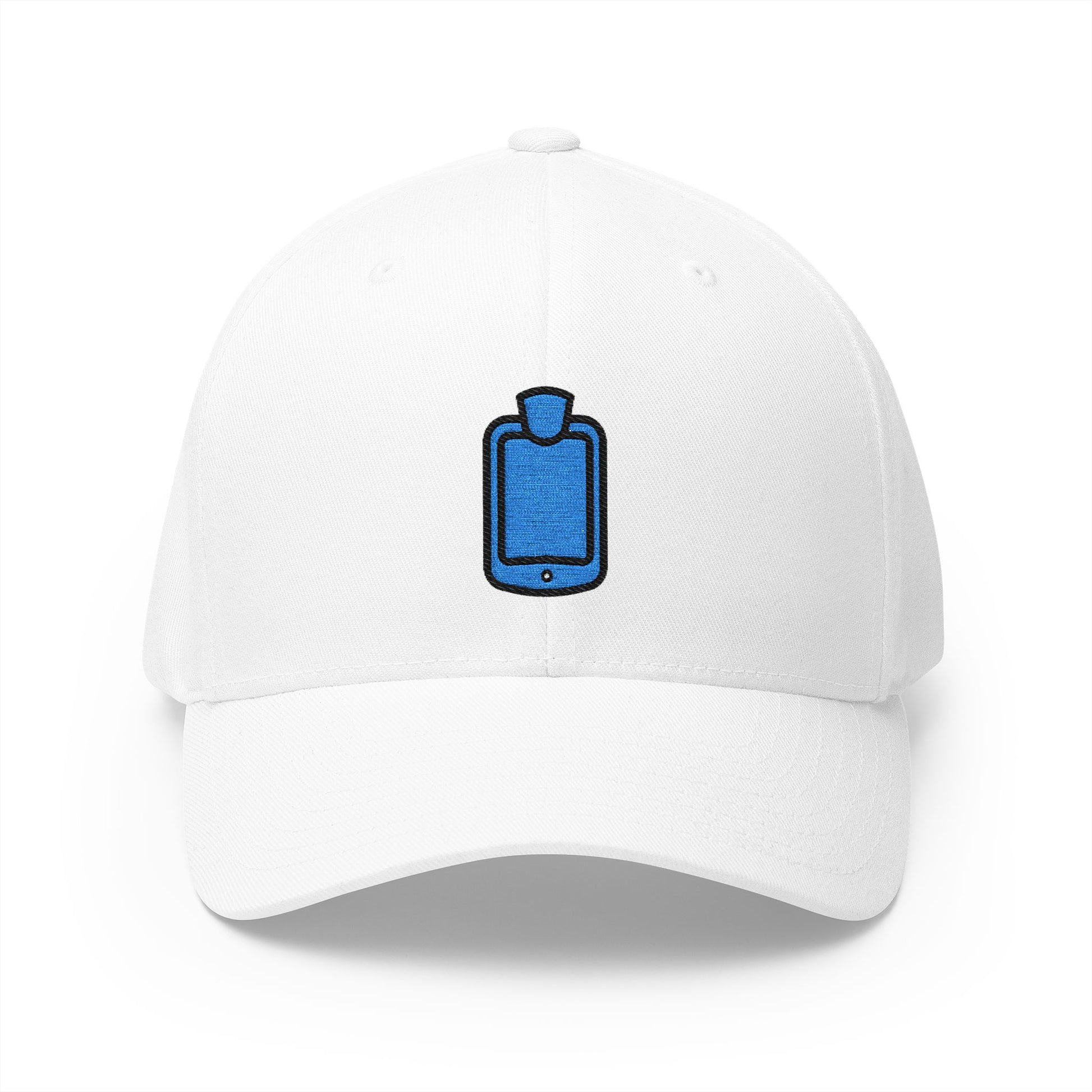 Hot-Water Bottle Emoji White Cap – Premium by Capmoji