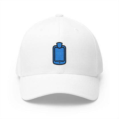 Hot-Water Bottle Emoji White Cap – Premium by Capmoji