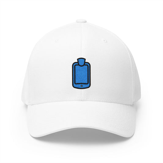 Hot-Water Bottle Emoji White Cap – Premium by Capmoji