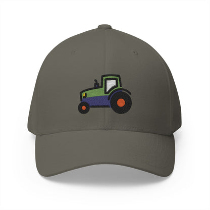 Tractor Emoji Olive Cap – Premium by Capmoji
