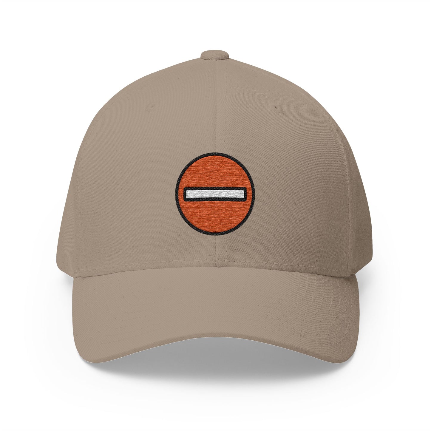 No Entry Emoji Khaki Cap – Premium by Capmoji