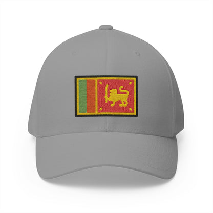 Flag: Sri Lanka Emoji Grey Cap – Premium by Capmoji