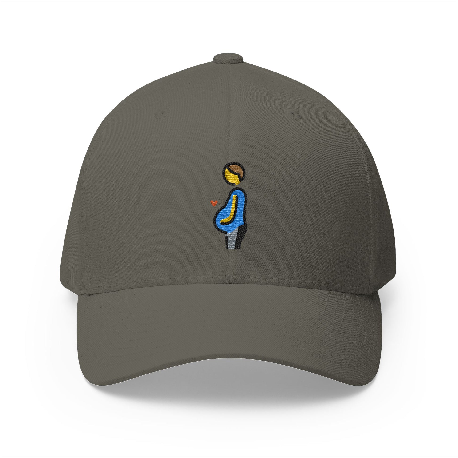 Pregnant Man Emoji Olive Cap – Premium by Capmoji