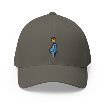 Pregnant Man Emoji Olive Cap – Premium by Capmoji