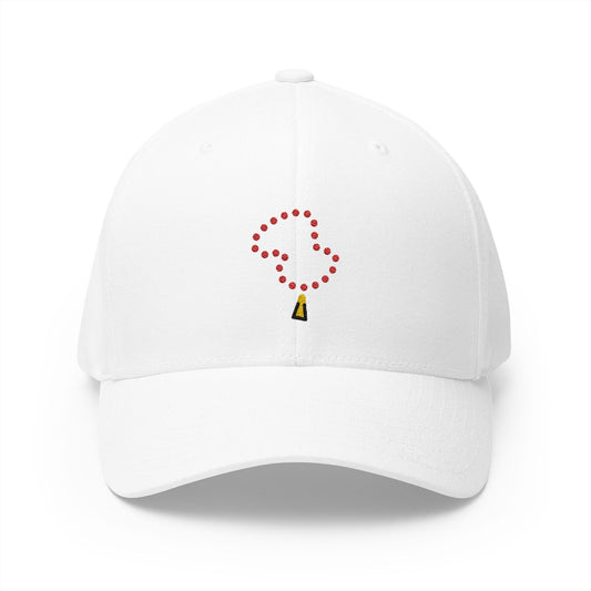 Prayer Beads Emoji White Cap – Premium by Capmoji