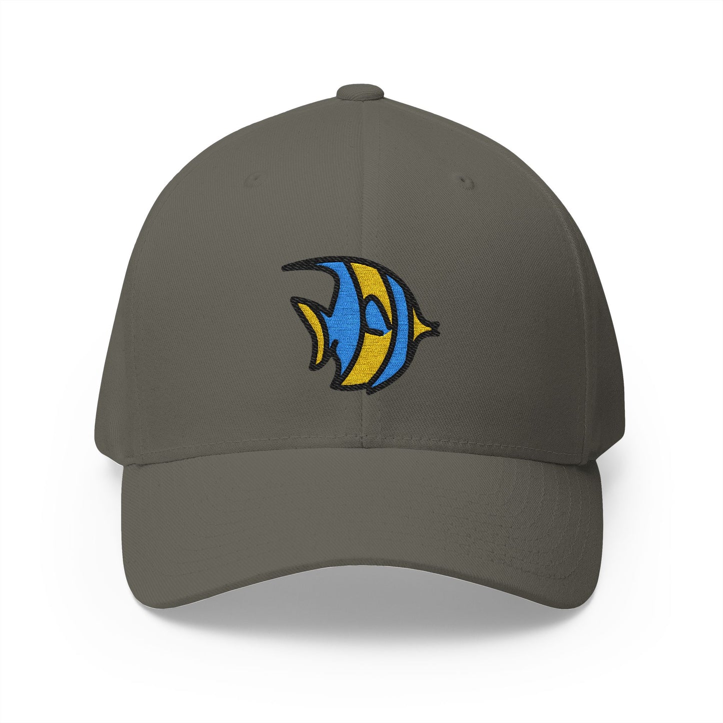 Tropical Fish Emoji Olive Cap – Premium by Capmoji