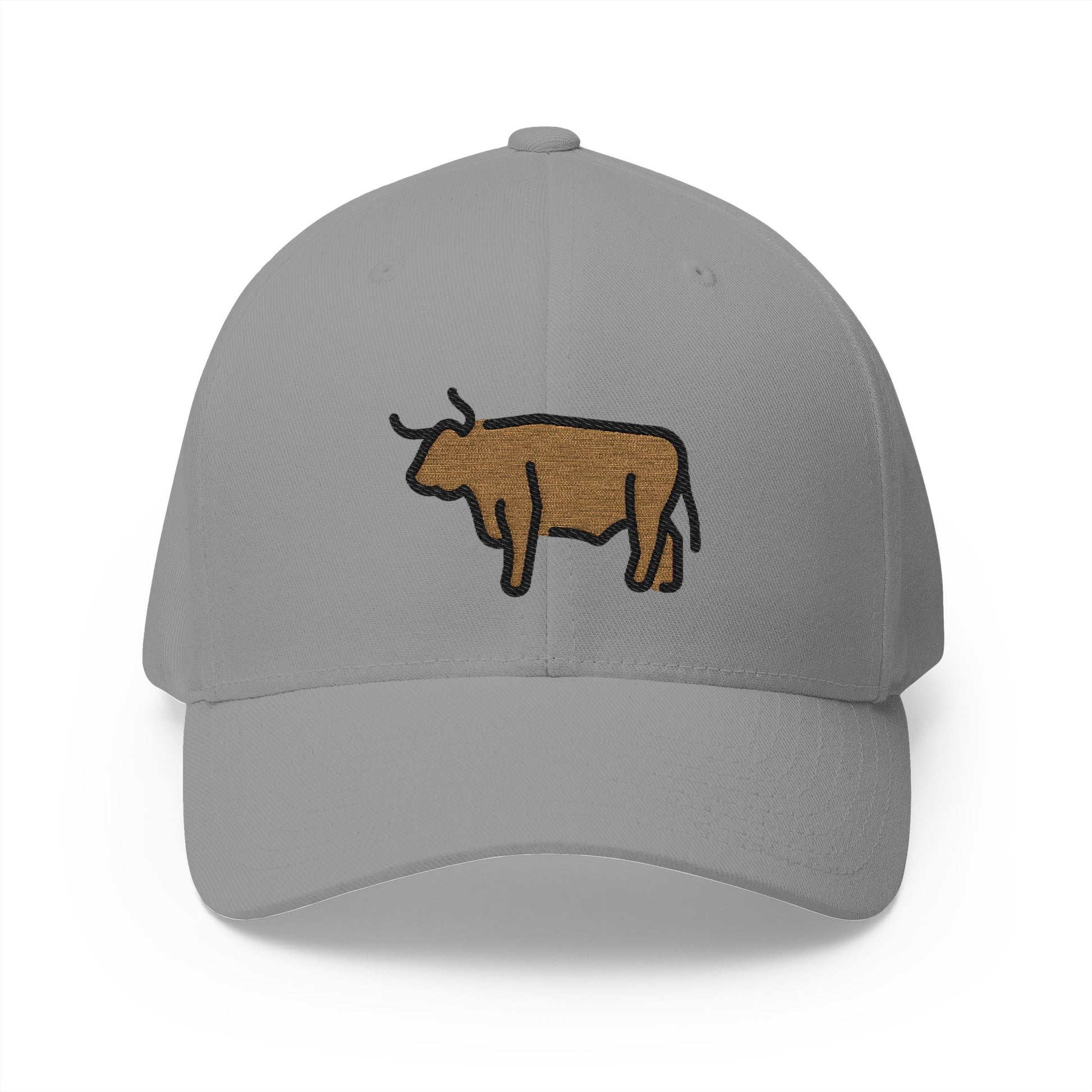 Ox Emoji Grey Cap – Premium by Capmoji