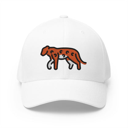 Leopard Emoji White Cap – Premium by Capmoji