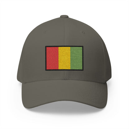 Flag: Guinea Emoji Olive Cap – Premium by Capmoji