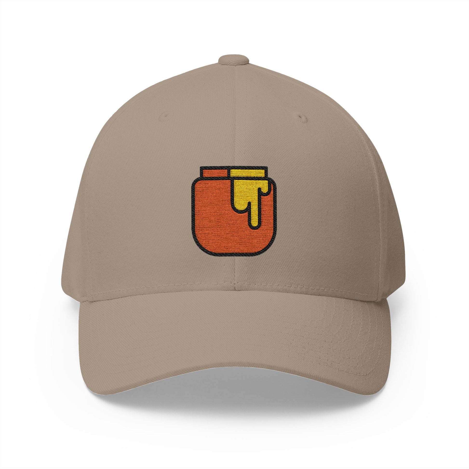 Honey Pot Emoji Khaki Cap – Premium by Capmoji