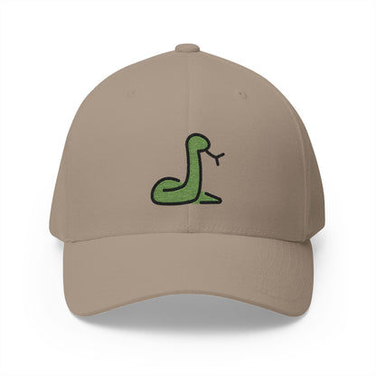 Snake Emoji Khaki Cap – Premium by Capmoji