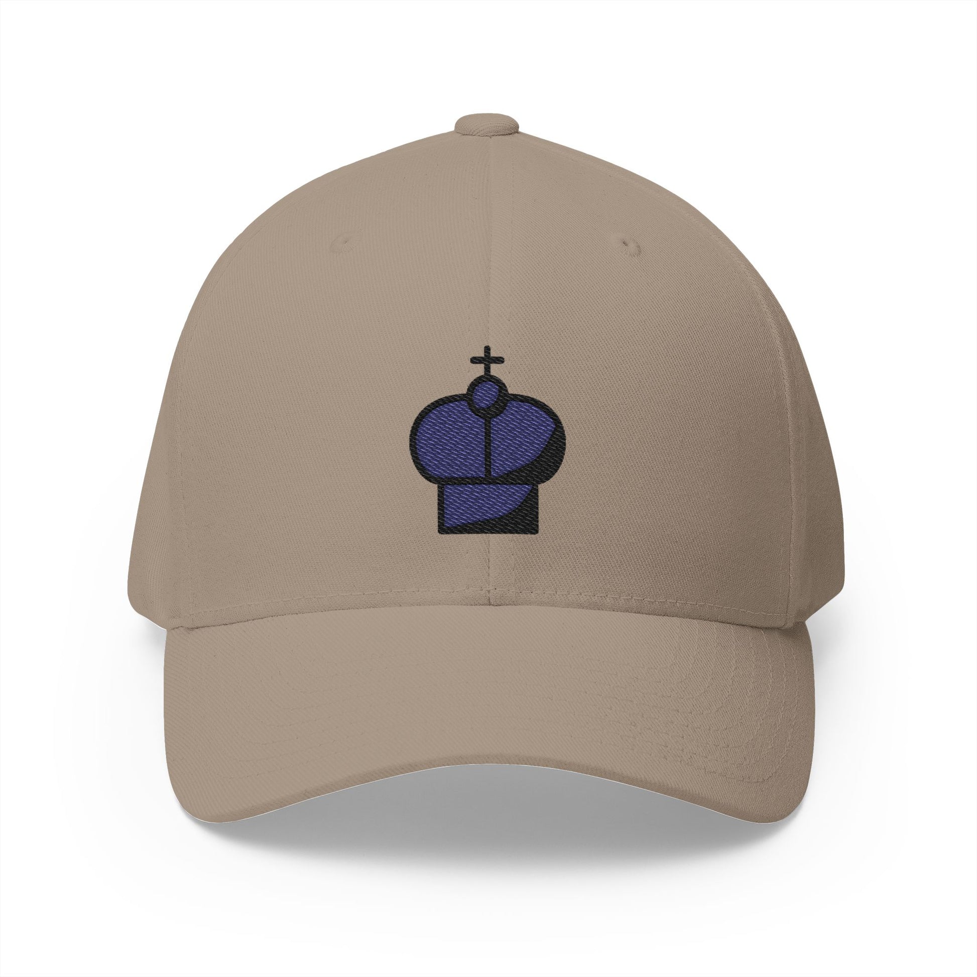 Black Chess King Emoji Khaki Cap – Premium by Capmoji