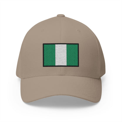 Flag: Nigeria Emoji Khaki Cap – Premium by Capmoji