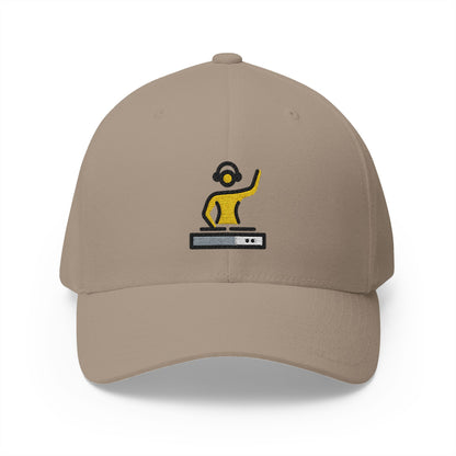 Dj Woman Emoji Khaki Cap – Premium by Capmoji
