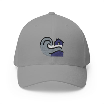 Tsunami Emoji Grey Cap – Premium by Capmoji