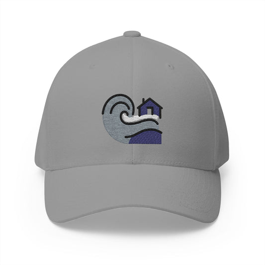 Tsunami Emoji Grey Cap – Premium by Capmoji