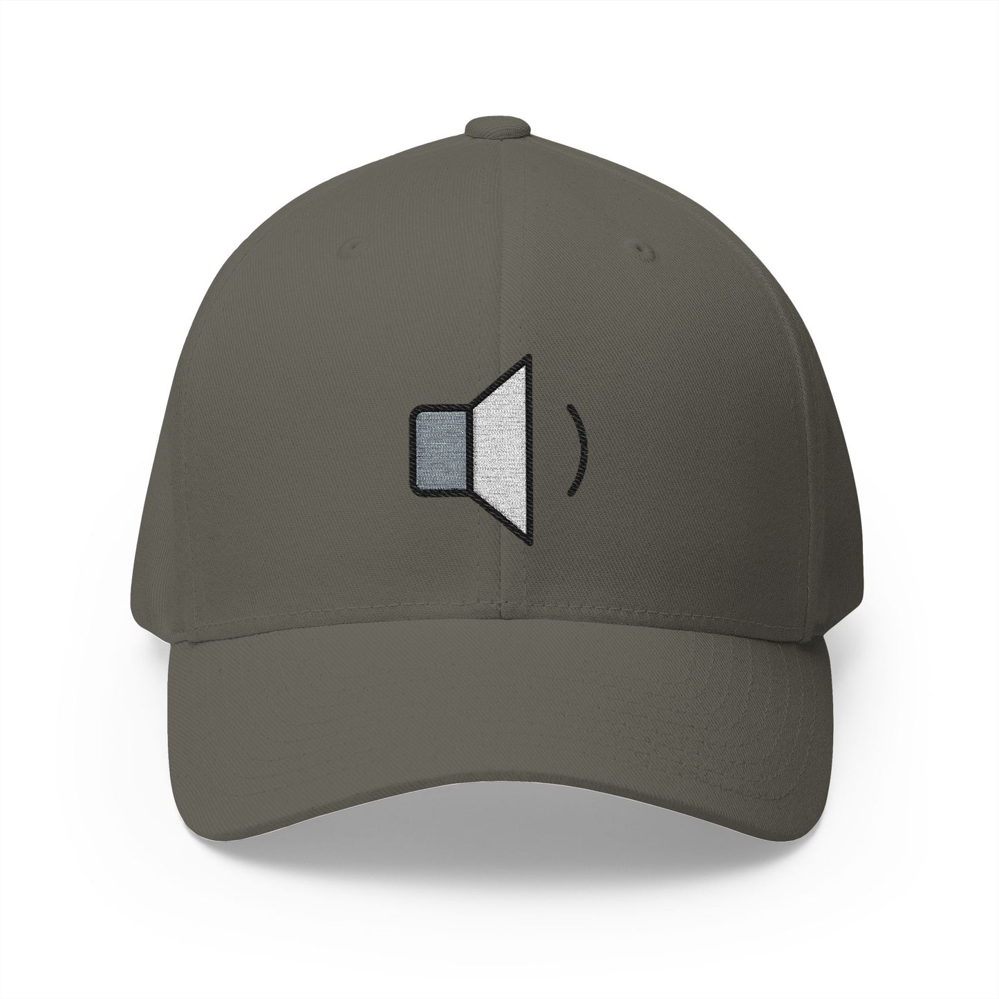 Speaker Low Volume Emoji Olive Cap – Premium by Capmoji