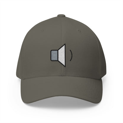 Speaker Low Volume Emoji Olive Cap – Premium by Capmoji