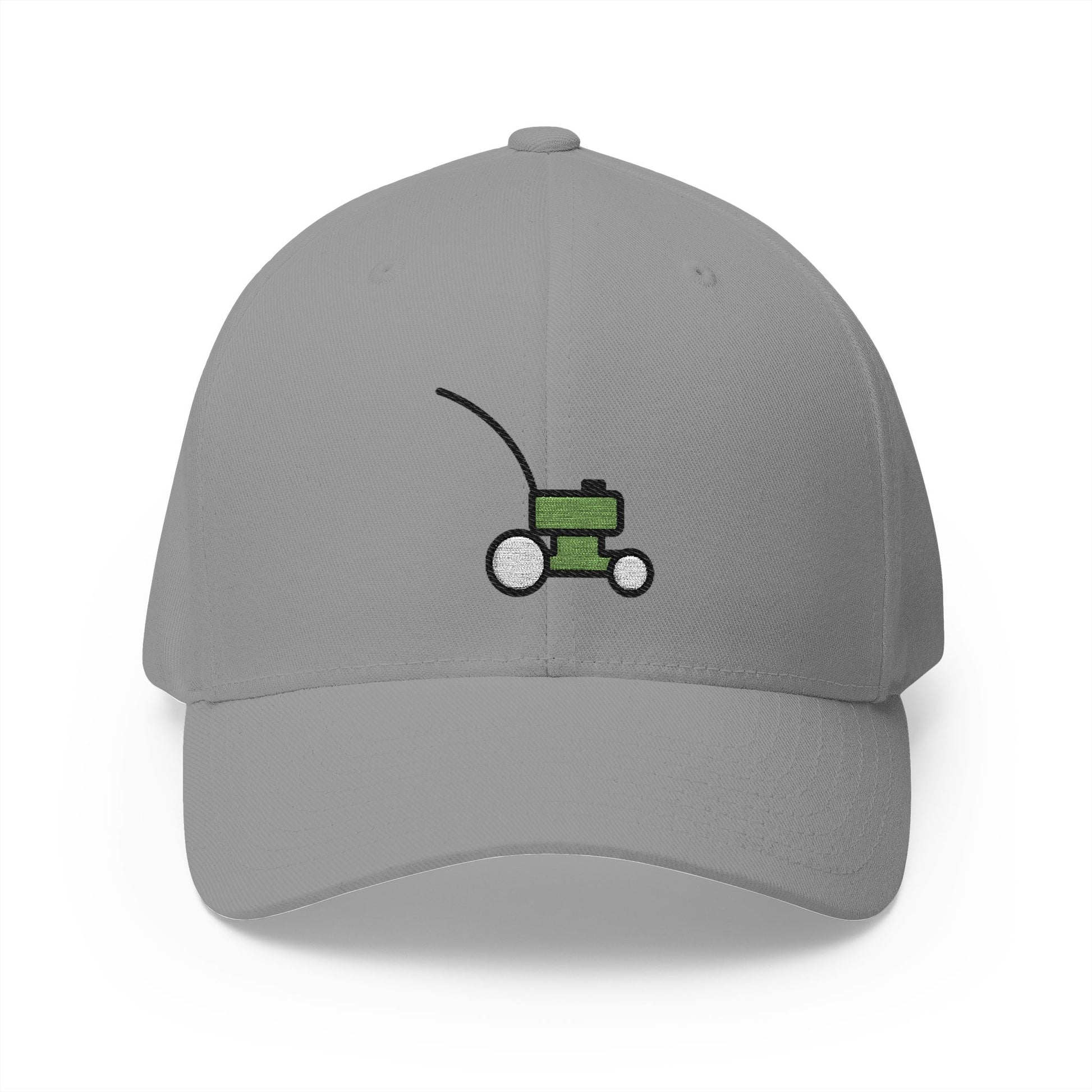 Lawn Mower Emoji Grey Cap – Premium by Capmoji