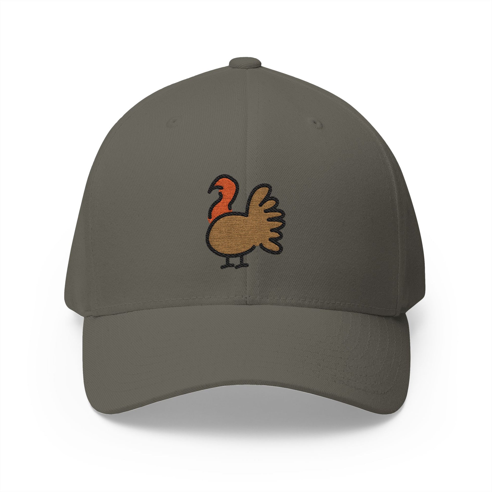 Turkey Emoji Olive Cap – Premium by Capmoji