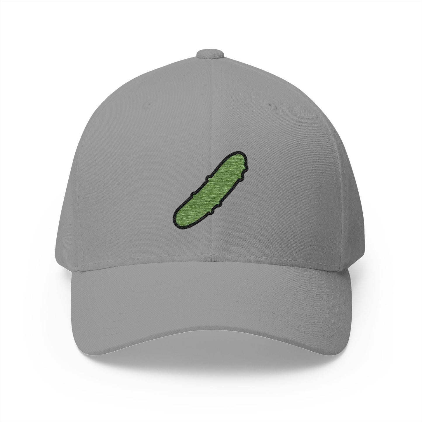 Cucumber Emoji Grey Cap – Premium by Capmoji