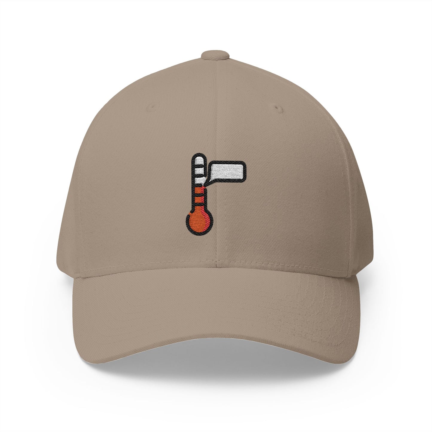 Temperature Taking Emoji Khaki Cap – Premium by Capmoji