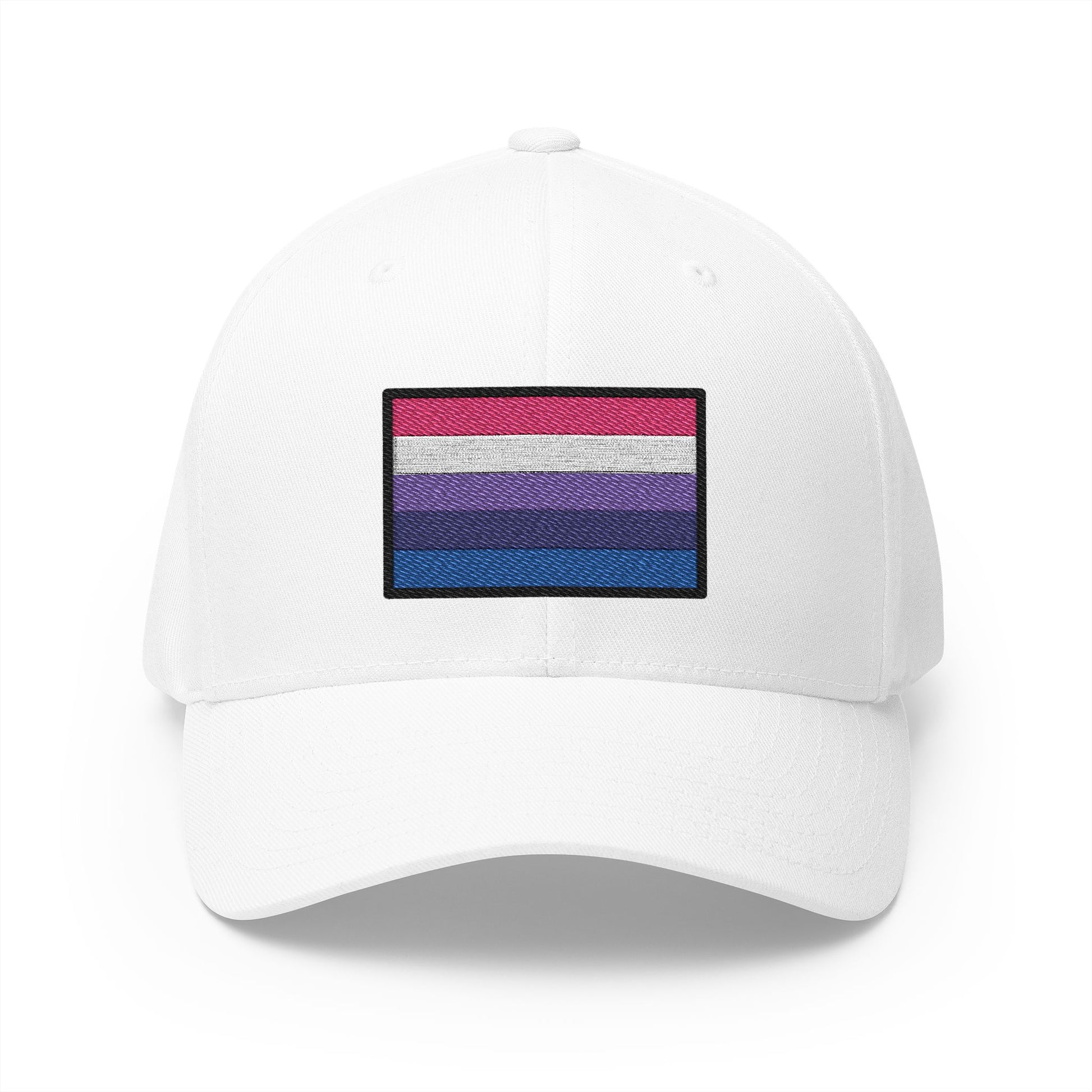 Genderfluid Emoji White Cap – Premium by Capmoji