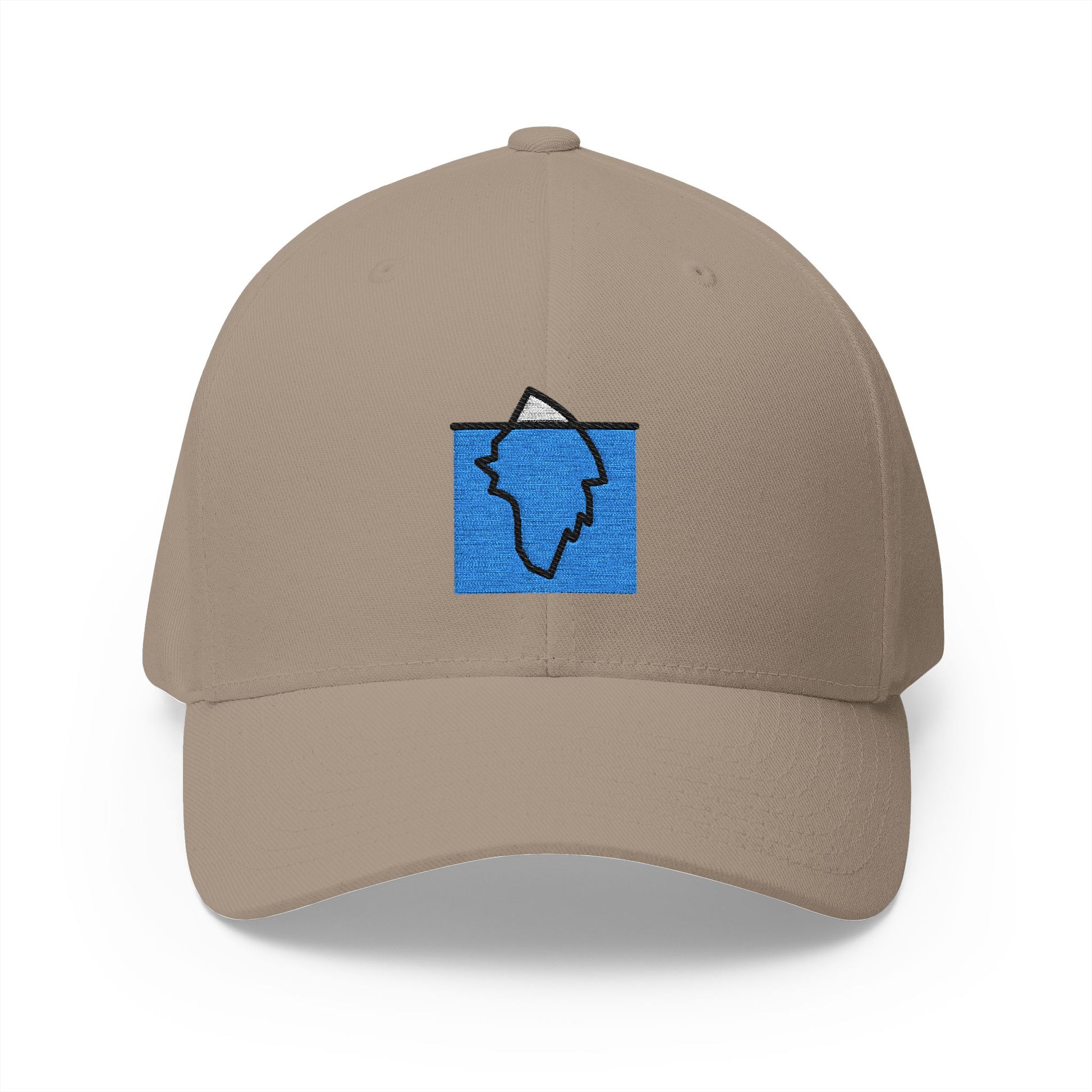 Iceberg Emoji Khaki Cap – Premium by Capmoji