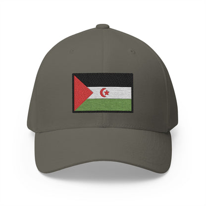 Flag: Western Sahara Emoji Olive Cap – Premium by Capmoji