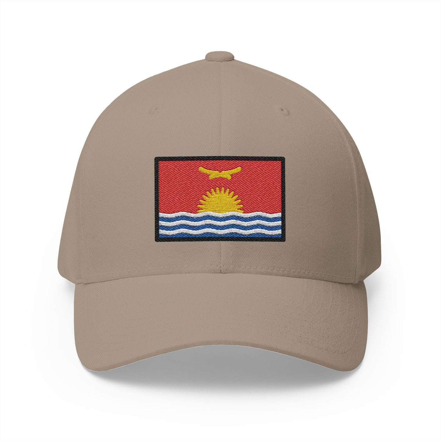 Flag: Kiribati Emoji Khaki Cap – Premium by Capmoji