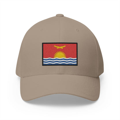 Flag: Kiribati Emoji Khaki Cap – Premium by Capmoji