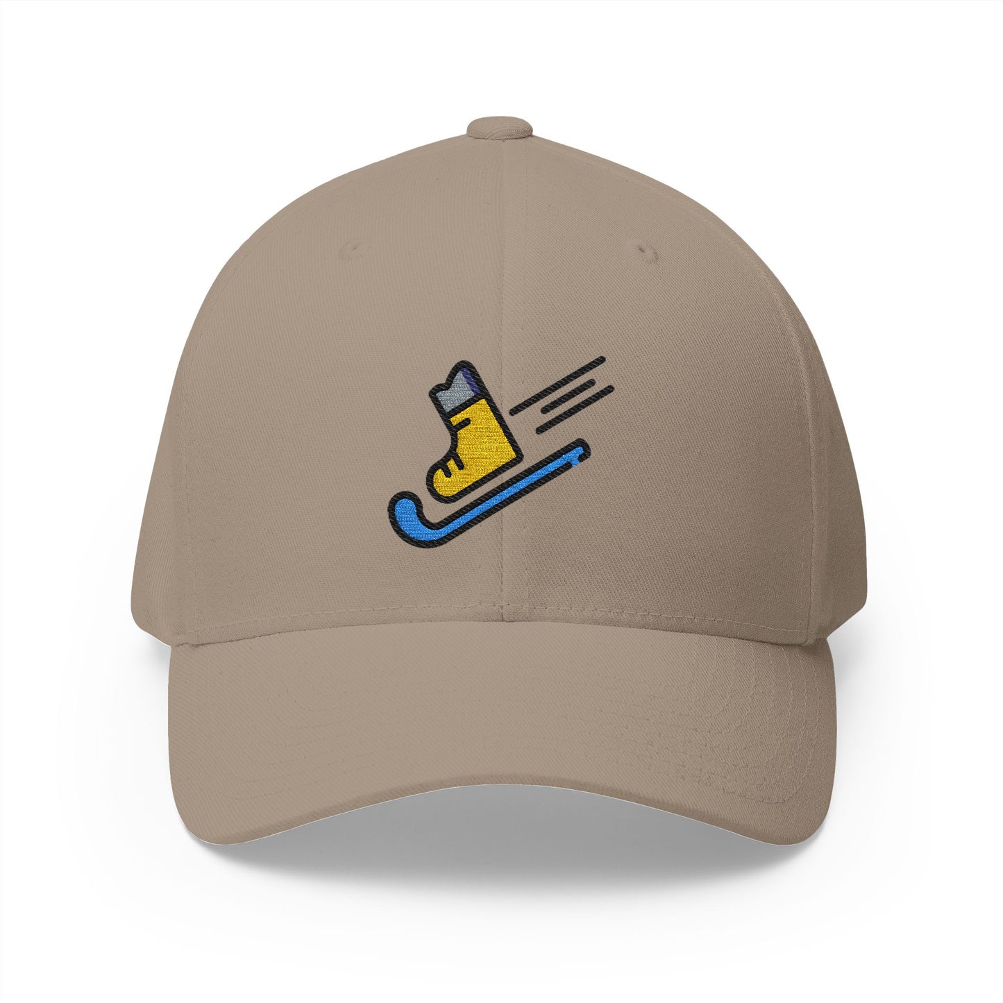 Skis Emoji Khaki Cap – Premium by Capmoji