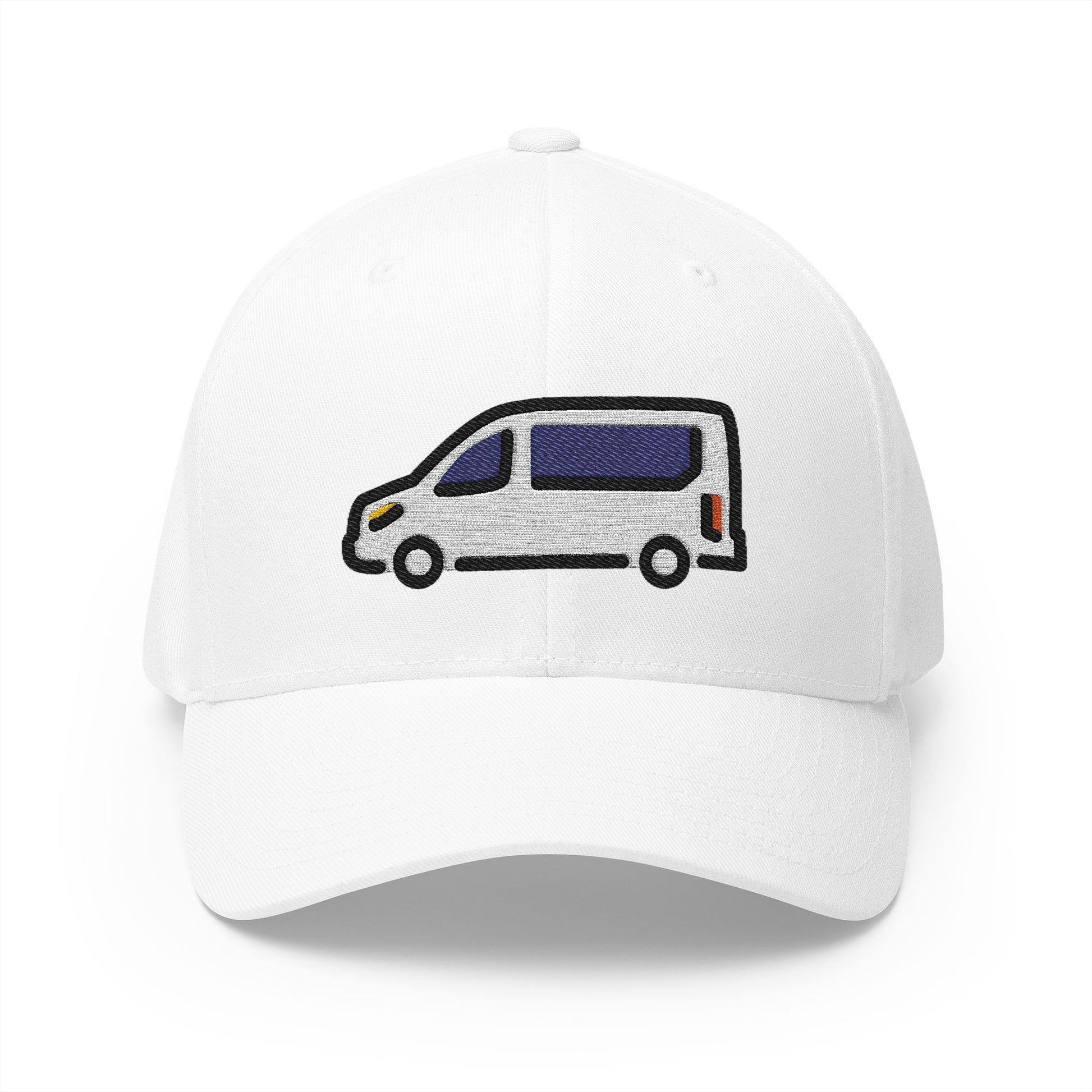 Minibus Emoji White Cap – Premium by Capmoji